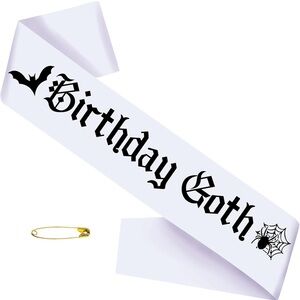 Birthday Goth Sash